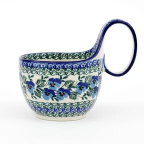Czerpak ceramiczny 845 0,4l <br> 2273X Kobaltowe bratki